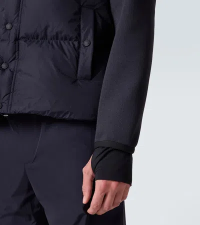 Moncler Padded Zip-up Cardigan In Blue