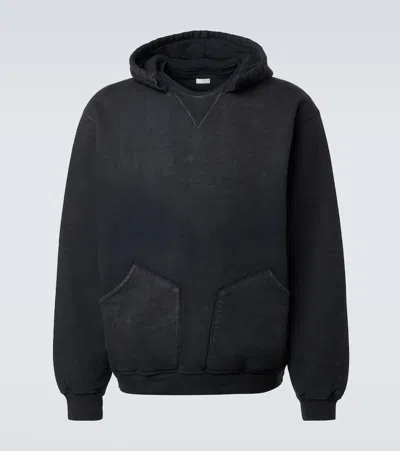 A.presse A. Presse Vintage Cotton Jersey Hoodie In Black