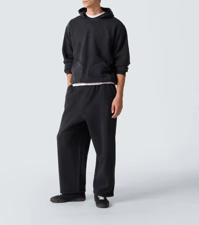 A.presse A. Presse Vintage Cotton Jersey Hoodie In Black