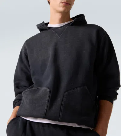 A.presse A. Presse Vintage Cotton Jersey Hoodie In Black