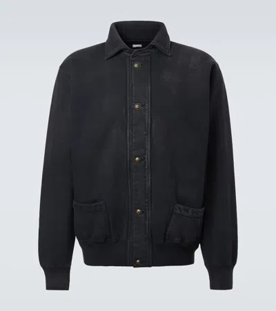 A.presse A. Presse Vintage Cotton Cardigan In Black