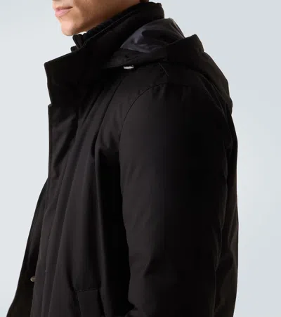 Herno Hooded Down Jacket In Black