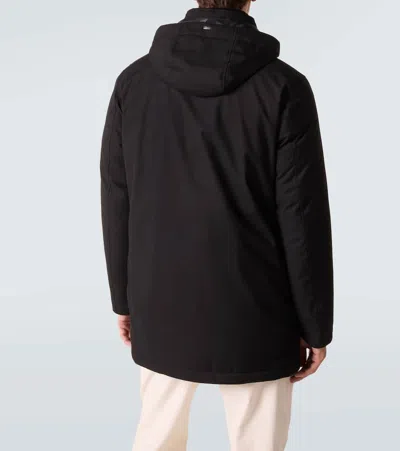 Herno Hooded Down Jacket In Black