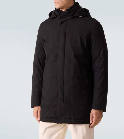 Herno Hooded Down Jacket In Black