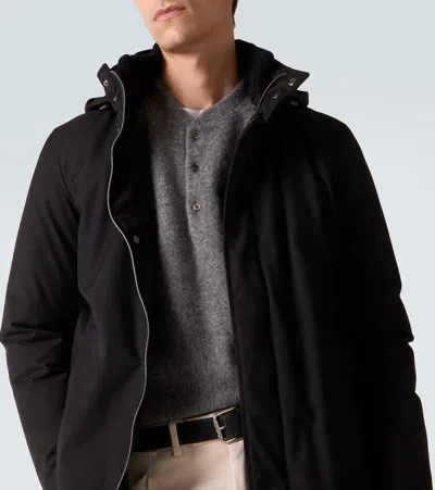 Herno Hooded Down Jacket In Black