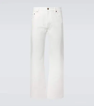 Gabriela Hearst Rey Straight-leg Five Pocket Pant In White Recycled Cotton Denim