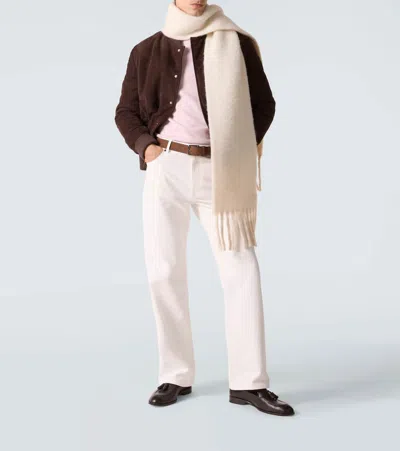 Gabriela Hearst Rey Straight-leg Five Pocket Pant In White Recycled Cotton Denim