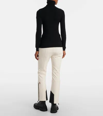 Moncler Wool-blend Turtleneck Sweater In Black