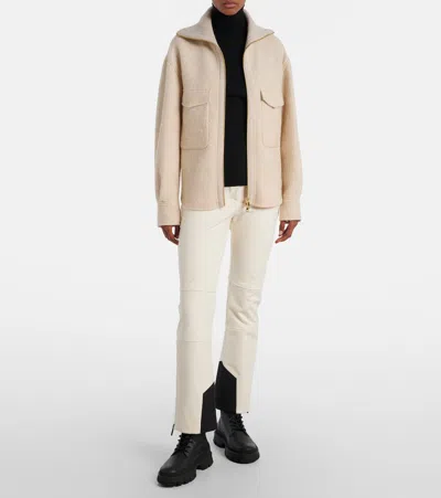 Moncler Wool-blend Turtleneck Sweater In Black