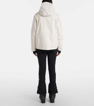 Moncler Chanavey Hooded Gore-tex Down Ski Jacket In White
