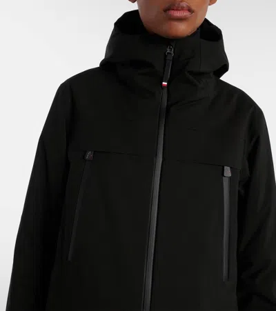 Moncler Chanavey Hooded Ski Jacket In Black
