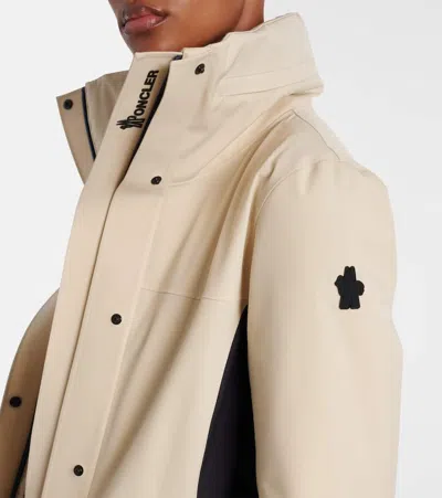 Moncler Hainets Hooded Padded Ski Jacket In Neutral