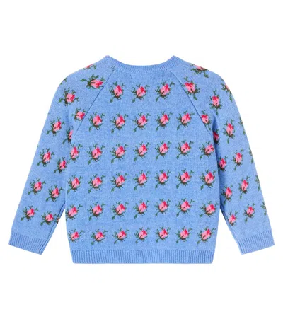 Konges Slojd Konges Sløjd Belou Floral Cardigan In Blue