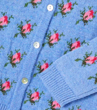 Konges Slojd Konges Sløjd Belou Floral Cardigan In Blue
