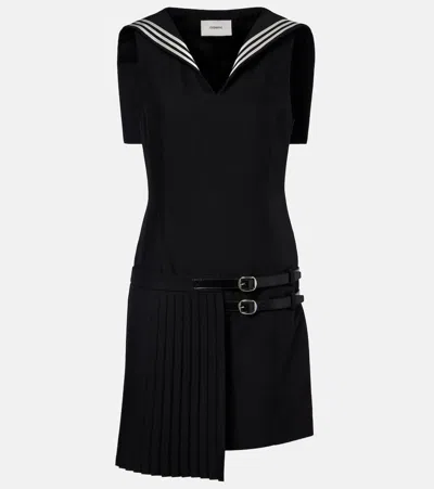 Coperni Tailored Vest Sailor Collar In Black