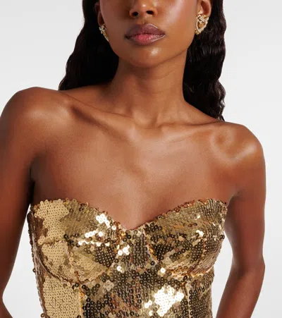 Dolce & Gabbana Devotion Dg Embellished Clip-on Earrings In Gold