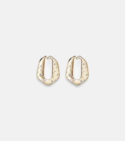 Ananya 18kt Gold Earrings With Diamonds In Gold