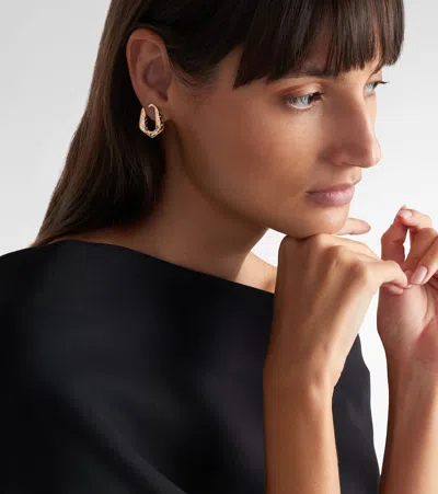 Ananya 18kt Gold Earrings With Diamonds In Gold