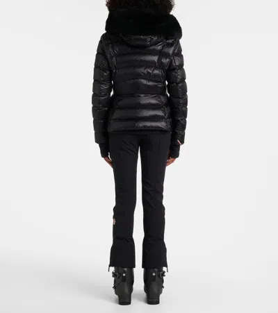 Moncler Quilted Down Jacket In Black