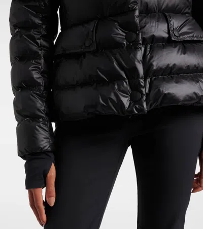 Moncler Quilted Down Jacket In Black