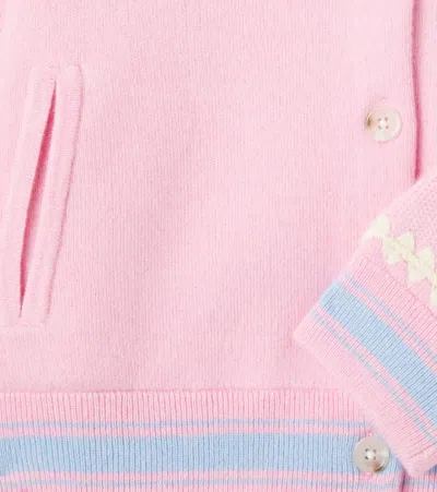 Bonpoint X Guest In Residence Liberte Cashmere Jacket In Pink