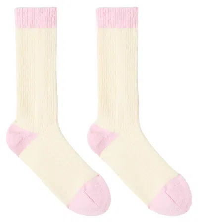 Bonpoint X Guest In Residence Loran Cashmere-blend Socks In Multi