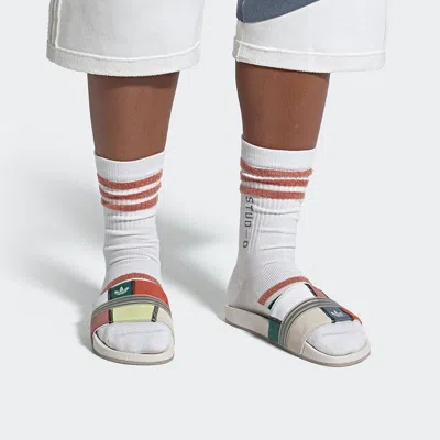 Adidas Originals Adidas Bristol Studio X Adilette Slide 'early Millennial Hip Hop' In Animal Print