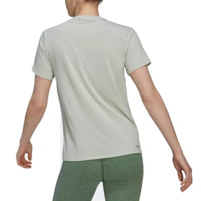 Adidas Originals (wmns) Adidas Train Icons 3-stripes T-shirt Asia Sizing 'green' In Gray
