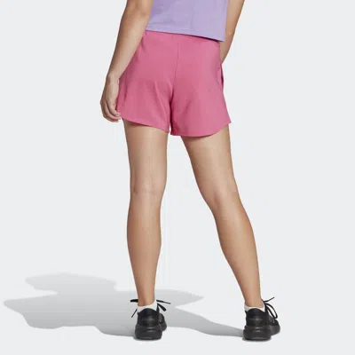 Adidas Originals (wmns) Adidas Aeroready Made For Training Minimal Shorts Asia Sizing 'pink'
