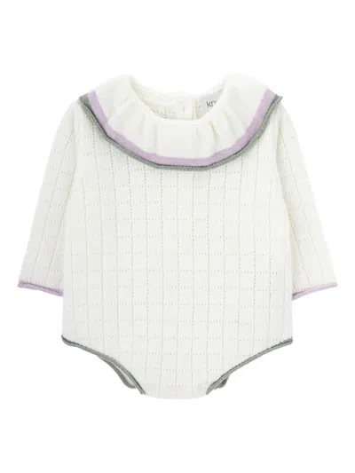 Knot Snowie Moon Bodysuit In White