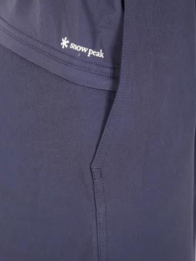 Snow Peak Elasticated Trousers In Blue