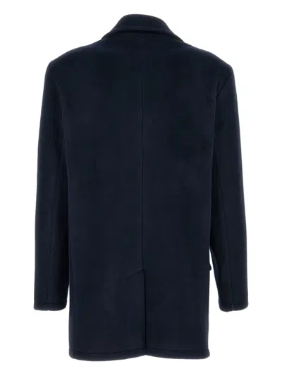 Irie Buttoned Peacoat In Blue