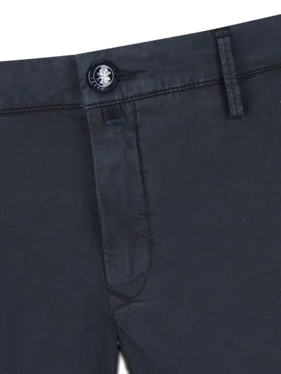 Jacob Cohen Logo-patch Buttoned Trousers In Blue