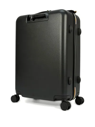K-way Embossed-logo Four-wheel Luggage In Metallic