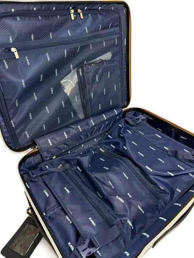 K-way Embossed-logo Four-wheel Luggage In Metallic