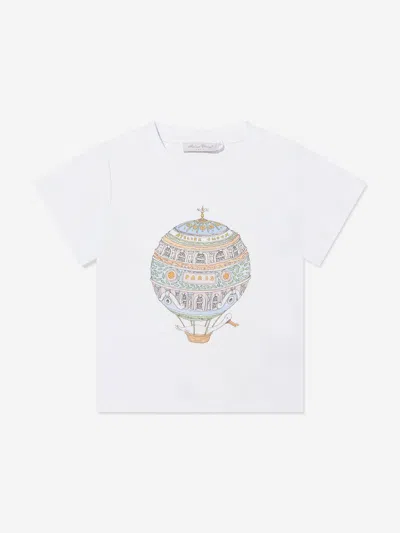 Atelier Choux Girls Hot Air Balloon T-shirt In White
