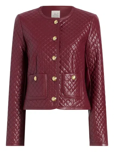 Cinq À Sept Cinq A Sept Brooke Faux Leather Jacket In Red