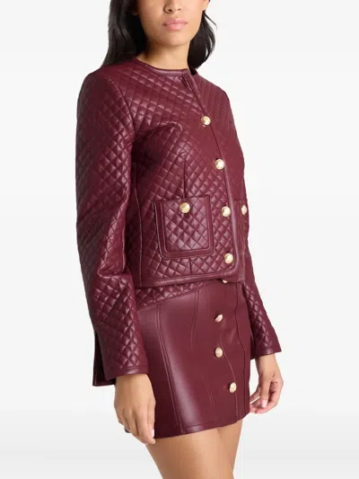 Cinq À Sept Cinq A Sept Brooke Faux Leather Jacket In Red