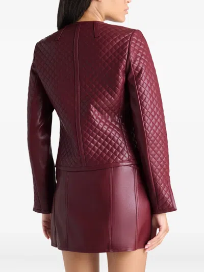 Cinq À Sept Cinq A Sept Brooke Faux Leather Jacket In Red