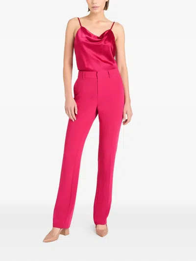 Cinq À Sept Marta Silk Top In Red