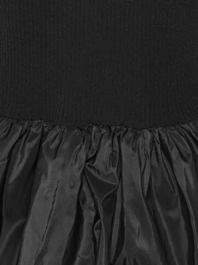 Rotate Birger Christensen Cutout Ribbed-knit Maxi Dress In Black