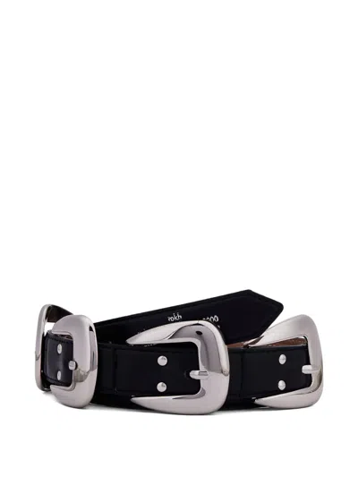 Rokh Multiple-buckle Belt In Black