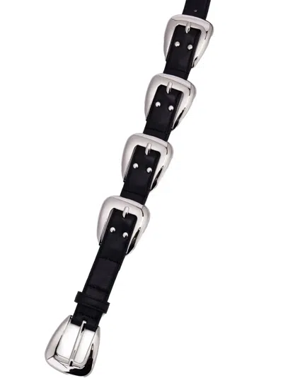 Rokh Multiple-buckle Belt In Black