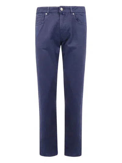 Incotex Five-pocket Trousers In Blue