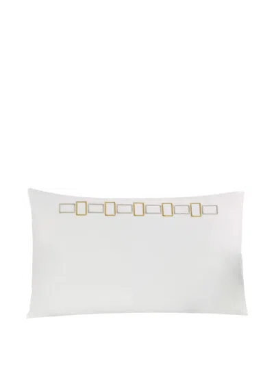 Frette Embroidery Bicolor Bedding Set In White