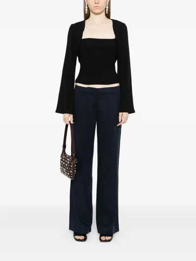 Reformation Chloe Top In Black