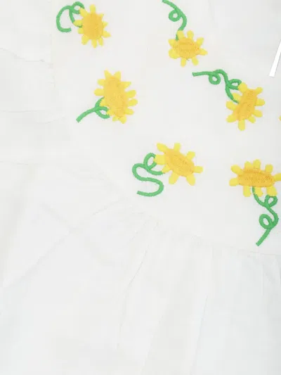 Stella Mccartney Embroidered Sunflowers Blouse In White