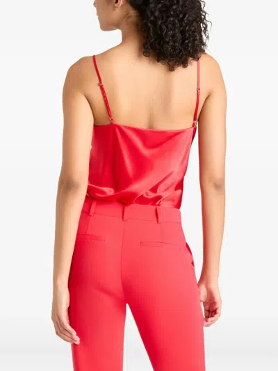 Cinq À Sept Marta Cowl-neck Top In Red