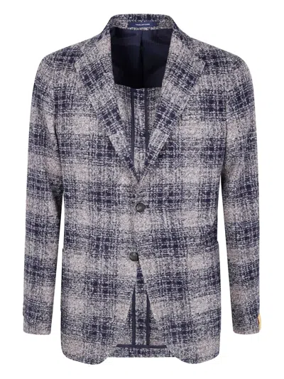 Tagliatore Plaid Single-breasted Jacket In Multi