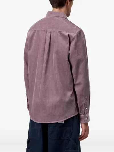 Carhartt Work In Progress Madison Corduroy Button-down Shirt In Purple